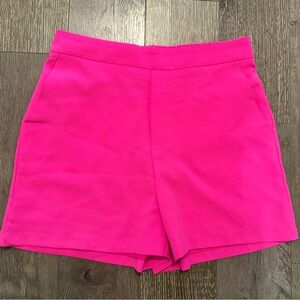 Skies Are Blue Hot Pink High Waist Shorts